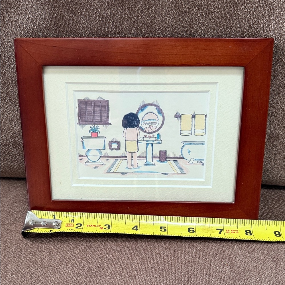 Framed Bathroom Art Print